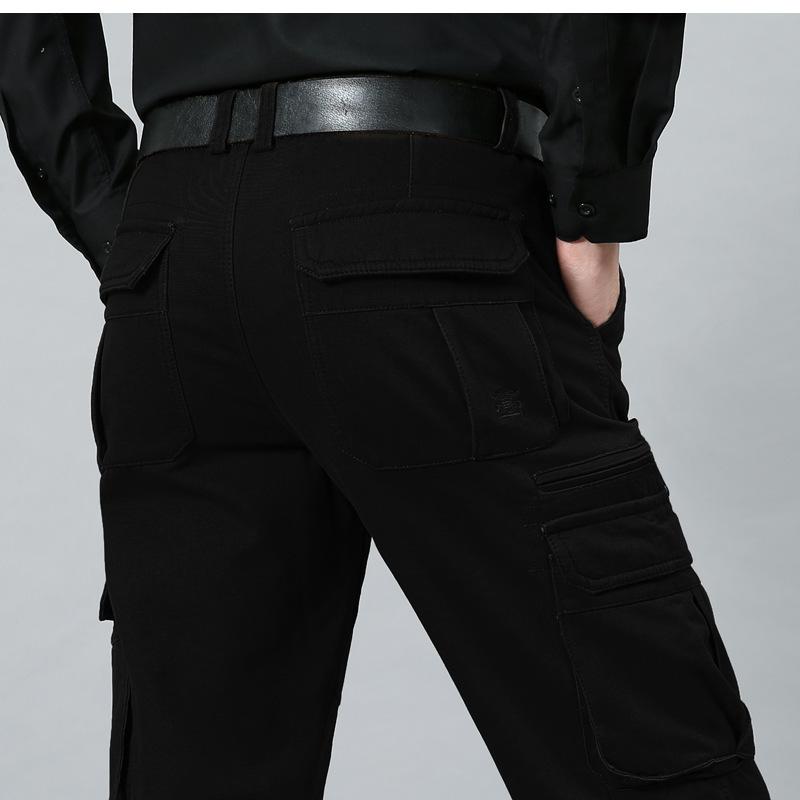 

Мужские брюки-карго, повседневные брюки, уличные брюки, походный комплект, мужская рабочая одежда, тренировочные хлопковые брюки 28 чёрный