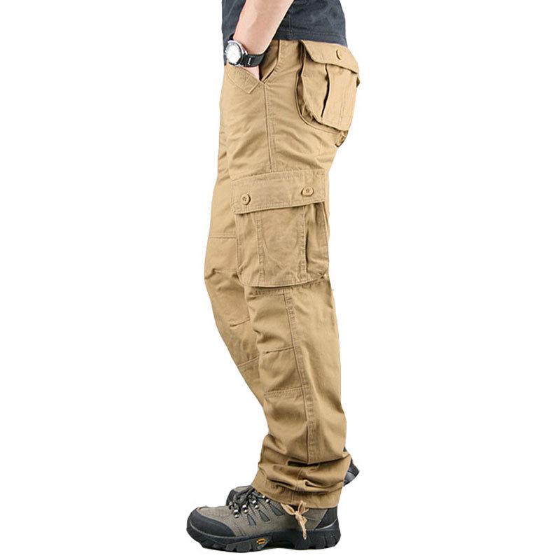 Men's Outdoor Multi-Pocket Loose Fit Straight Trousers
