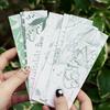 20pcs/Box Relief Flowers Bookmark Fresh Literature and Art Style Journal Decoration Reading Bookmarks Stationery