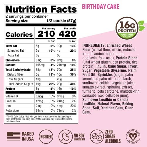 Lenny & Larry's Complete Cookie Birthday Cake X12 by Lenny And Larry's