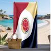 Asciugamano da Spiaggia Stampa Calcio Colombia Asciugatura Rapida Super Assorbente Morbido Asciugamano da Bagno per Nuoto Spiaggia Viaggio Souvenir Regalo
