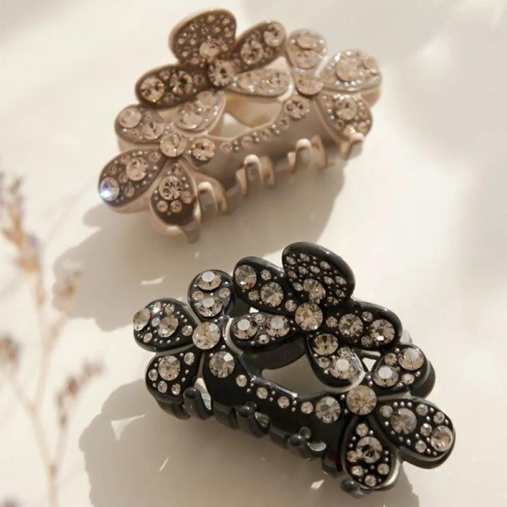 bydaisy Cellulose Cubic Flower Hair Clip Bh0833 brown
