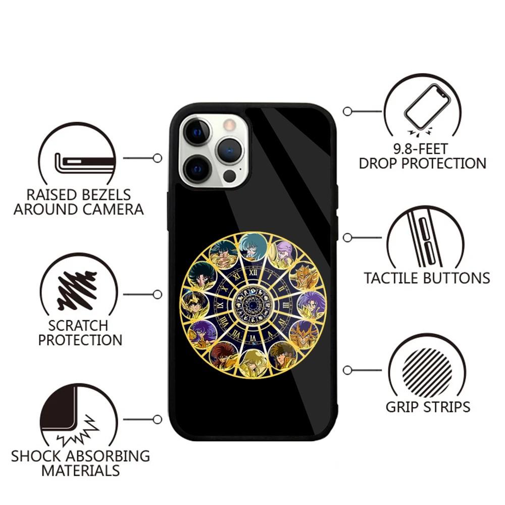 S-Saint Seiya Knights Zodiac Phone Case For iPhone 16,15,14,13,12,11,Plus,Pro,Max,Mini Magsafe Magnetic Wireless Charging