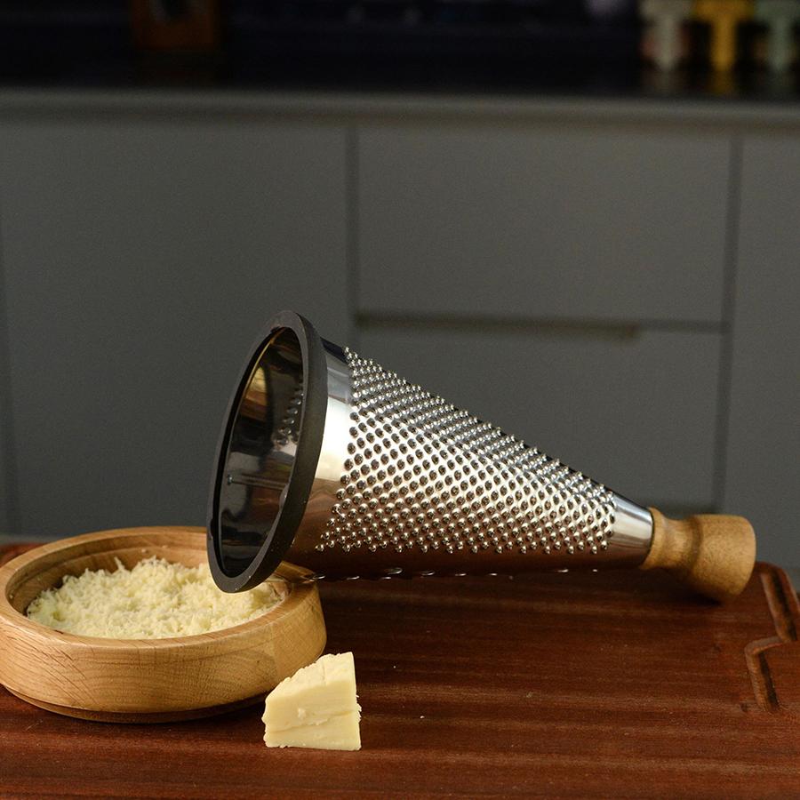 Cone Grater Cheese Grater Manual Cheese Grater Stainless Steel Silver Grater Veggie Chopper Vegetable Sturdy Cheese Grater