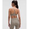 Lululemon Flow Y BrA Nulu  Light Support  A C Cups wArm Ash greY