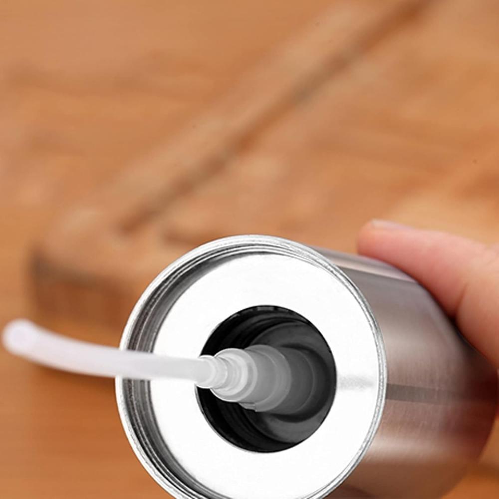 Portable 100ml Stainless Steel Cooking Olive Oil Sprayer, Kitchen Mini Oil Sprayer Small Tool, Vinegar Bottle Oil Sprayer for Ai