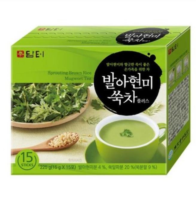 

Damteo Sprouted Brown Rice & Mugwort Tea Plus 15 Sticks 1 box (15 Sticks)