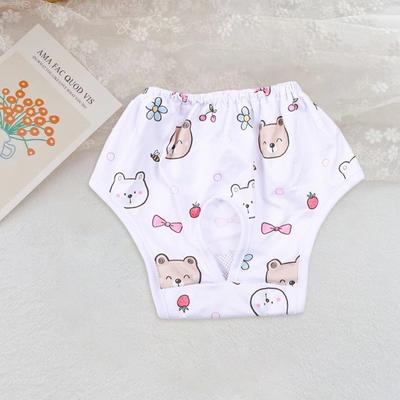 Pet Menstrual Pant Female Dog Diaper Shorts Sanitary Pants Elastic Physiological Panties Cartoon Pattern Breathable Puppy Underwear