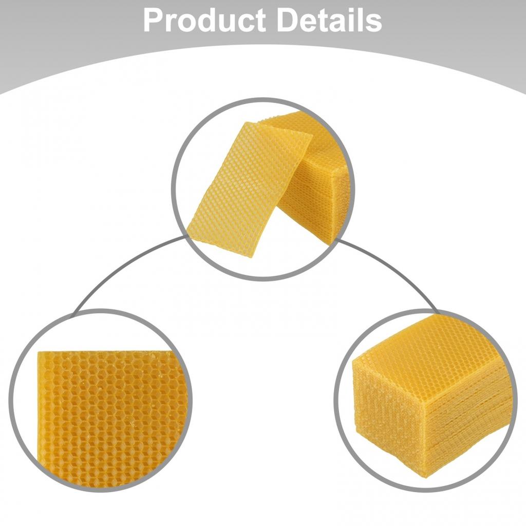 Multiple Uses Bee Nest Tool 30Pc Beeswax Sheets for Candle Making and More