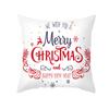 Plaid Christmas Pillow Cover Letter Christmas Tree Sofa Cushion Cover Peach Skin Cushion Home