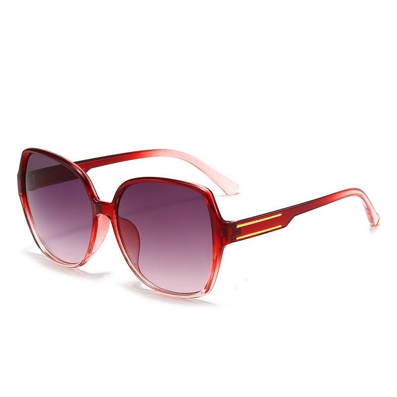 New Fashion Women Sunglasses Retro Large Frame Sun Glasses Trend Outdoor Holiday Man Eyeglasses Letter Toad Mirror Uv400