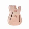 Unfinished Electric Guitar Body Blank Guitar Body Barrel DIY Mahogany and Composite Wooden Body Guitar Parts