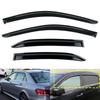 4pcs Black Auto Window Wind Rain Sun Deflectors Protector Guard Sheet For Mercedes-Benz E-Class Saloon W212