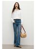 Hongxiu 2025 Glossy Lapel Drape Acetate Top - Spring/Autumn Women's Fashion Shirt