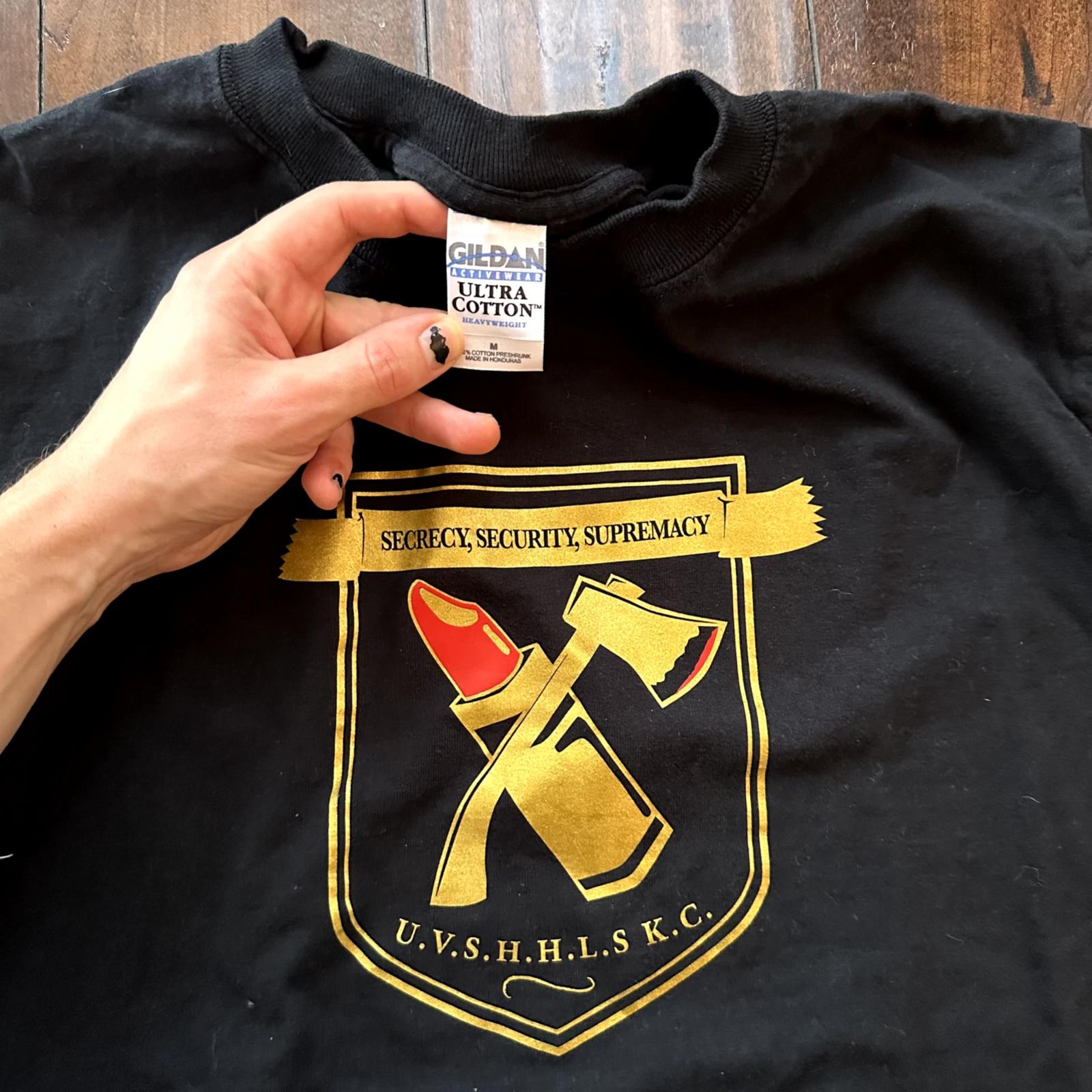 

Lipstick Axe Vintage T Shirt Secrecy Security UVSHHLSKC University Oregon S