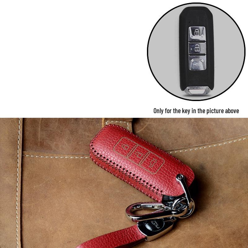 Baojun Car Key Case - Genuine Leather Shell for 730, 510, 530, 360, 560, 310W Models. Durable & Stylish for Women.