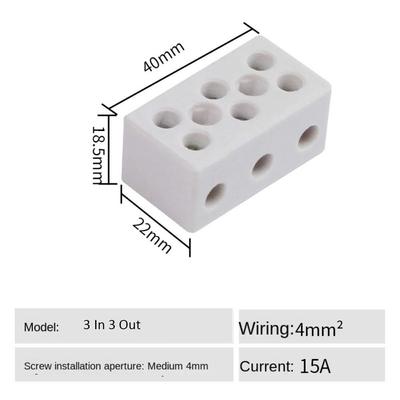 3 Είσοδοι 3 Έξοδοι 4 Είσοδοι 4 Έξοδοι Κεραμικό Ακροδέκτης Καλωδίωσης Βιδωτός Ακροδέκτης Καλωδίου Ανθεκτικός σε Υψηλή Θερμοκρασία