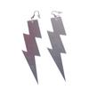 Statement Shiny Glitter Lightning Acrylic Drop Earrings For Women Punk Long Pendant Dangle Earrings Fashion Jewelry Accessories