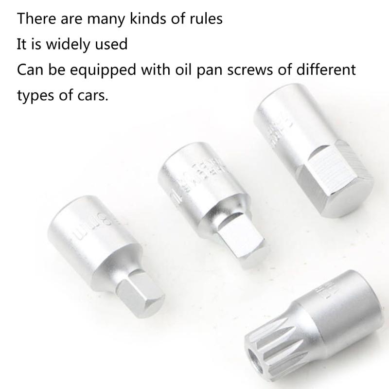 Drain Plug Socket M16 H17 S10 Drive Oil Drain Plug Oil Drain Plugs Removal Tool Key Socket Oil Sump Spanner