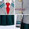 [wtshop] My Hero Academia Ochako Uraraka, Momo Yaoyorozu, and Tsuyu Asui from U.A. High School Girls' Uniform Cosplay Costume (Women's XL)