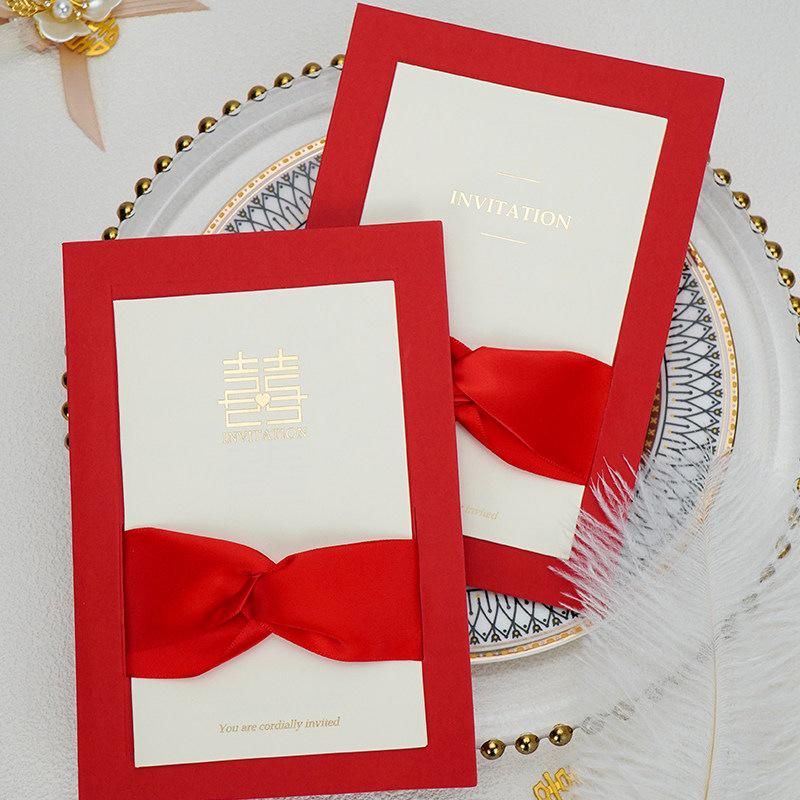 2024 Lüks Yaratıcı Çin Düğün Ziyafeti Davetiye Kartı