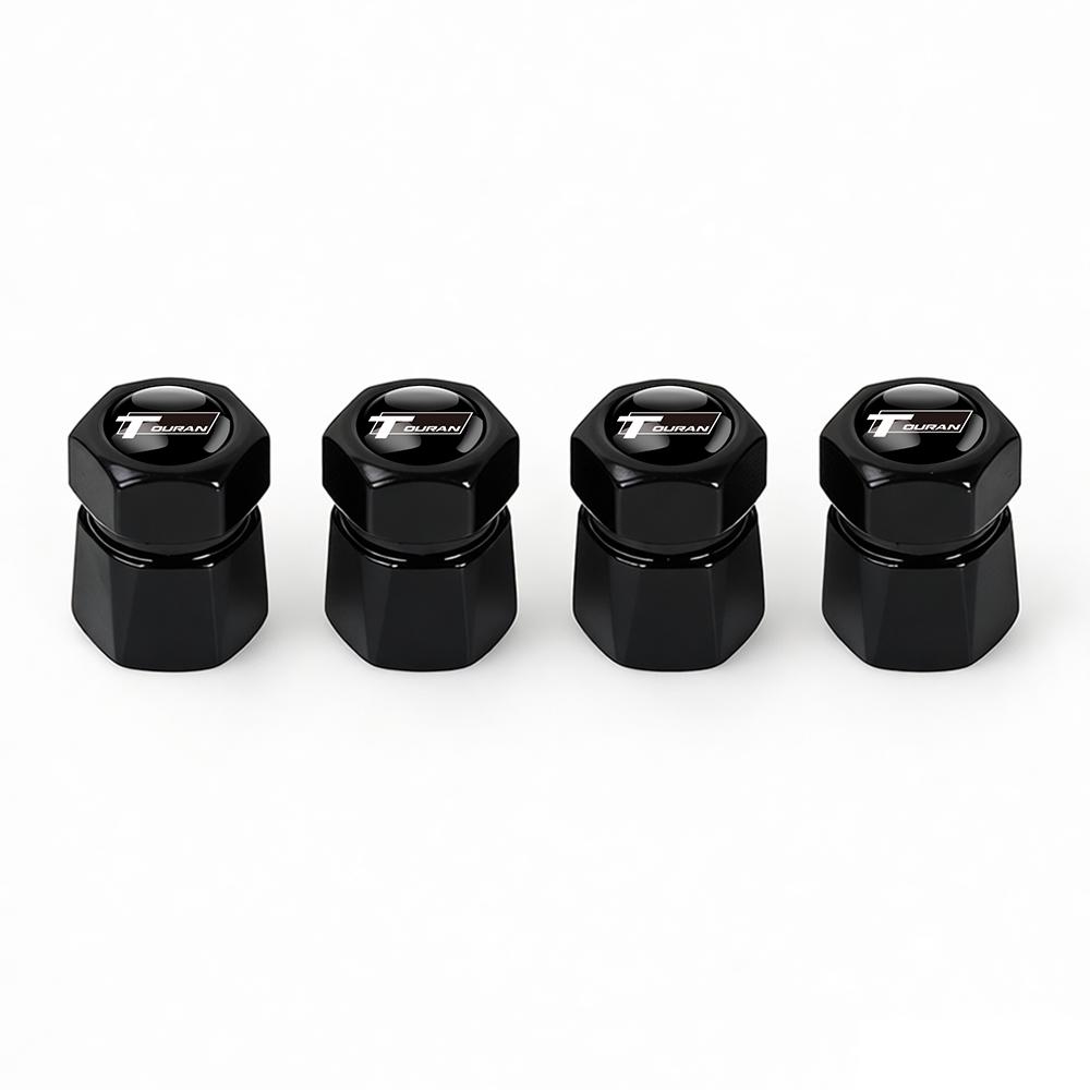For Volkswagen b44Pcs Aluminum Car Tire Valve Caps Diamond Tyre Valve Airtight Cover Waterproof Dust For VW Jetta Golf EOS GTI Auto Accessories