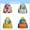 Adorable Pu Large Capacity Kindergarten Backpack For Boys And Girls 2024 Japanese Style Simple Colorblock Design