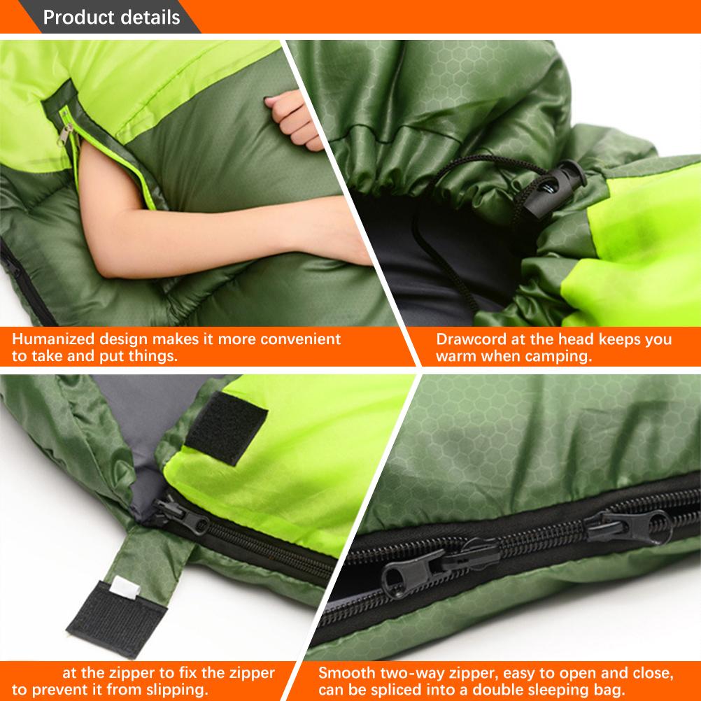 Schlafsack zum Tragen Wasserdichte Schlafsäcke mit Reißverschlussöffnungen für die Arme Tragbare Umschlag-Schlafsäcke Unisex für
