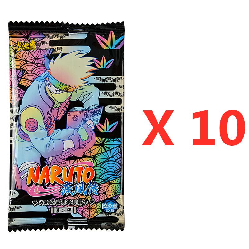Naruto Cards Uzumaki Sasuke Ninja Game Collection Rare Cards Box Flash Cards Toys For Children Christmas Gift