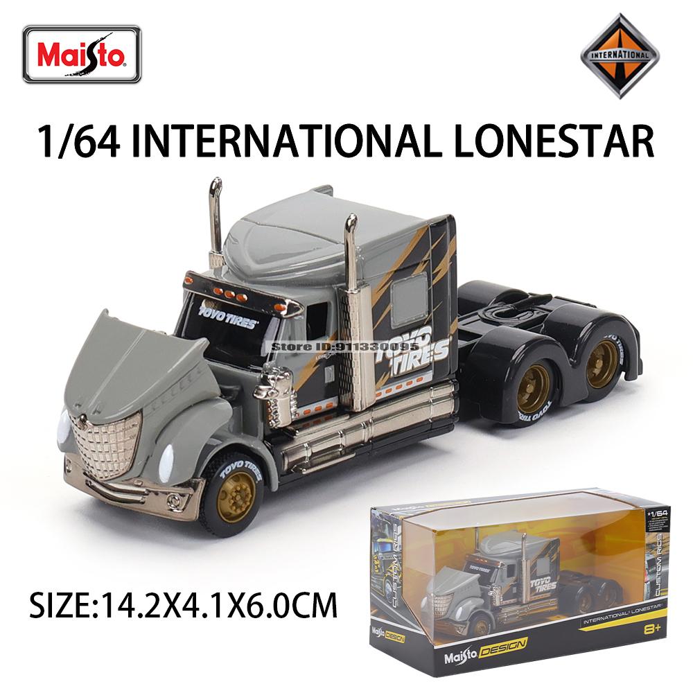 Maisto 1:64 Mercedes-Benz MACK Anthem Trailer trailer model simulation car model alloy car toy male collection gift