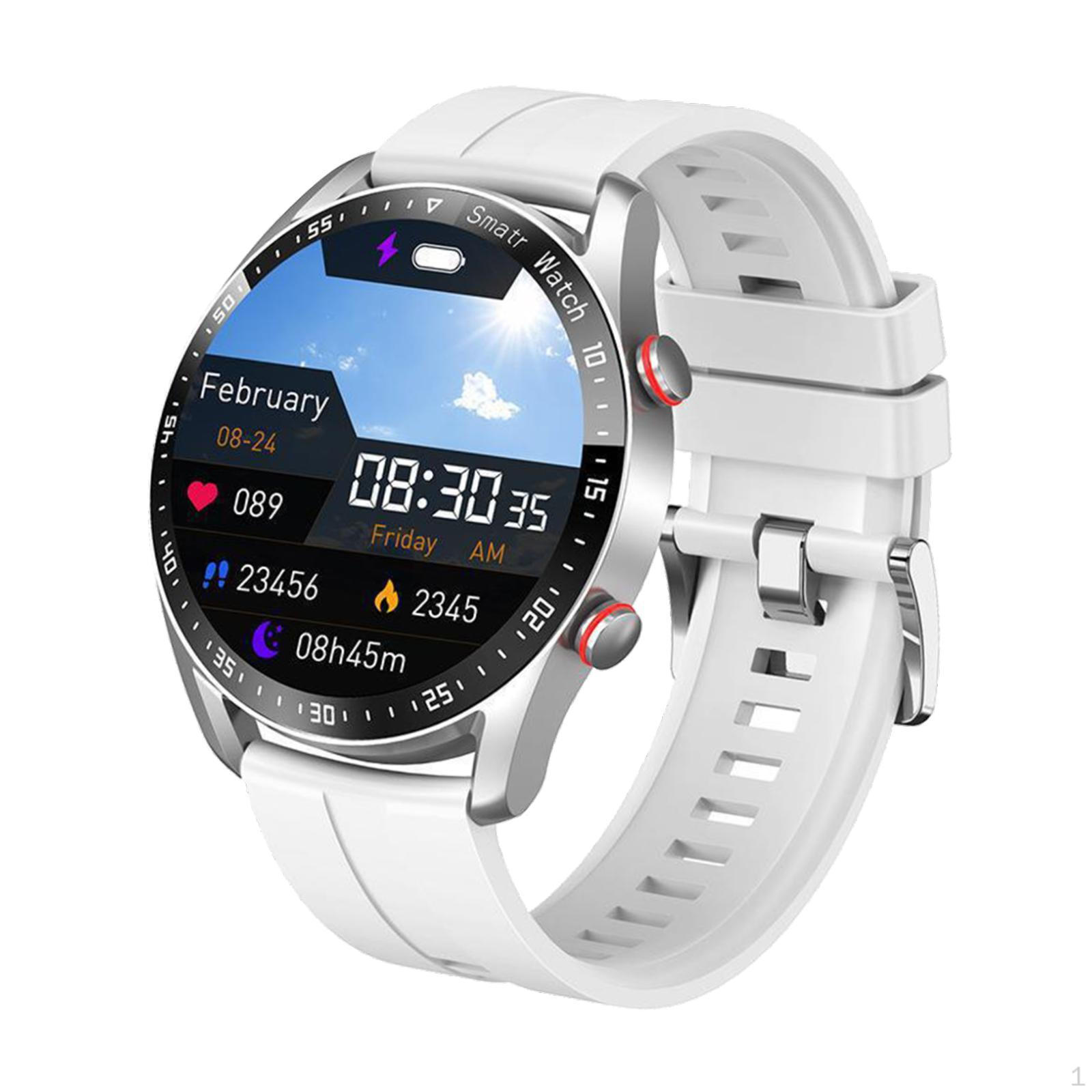 

Умные спортивные часы многофункциональные женские мужские температурные мониторы водонепроницаемые Silver Gray Silicone