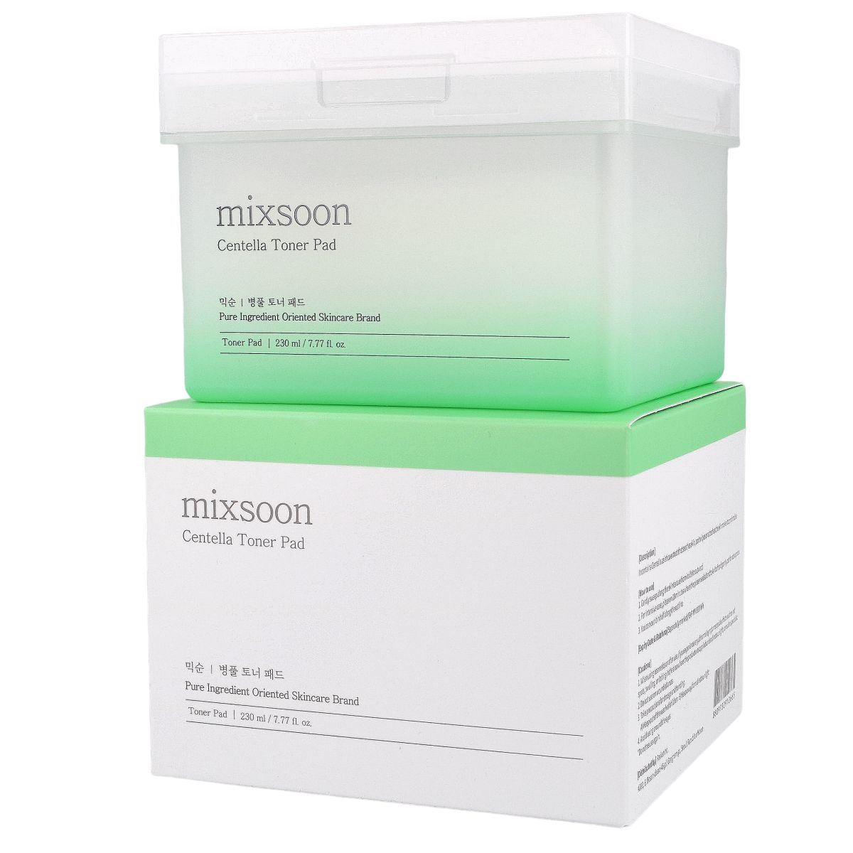 

MIXSOON Centella Asiatica Toner Pad 120 sztuk - Nawilżające płatki do twarzy