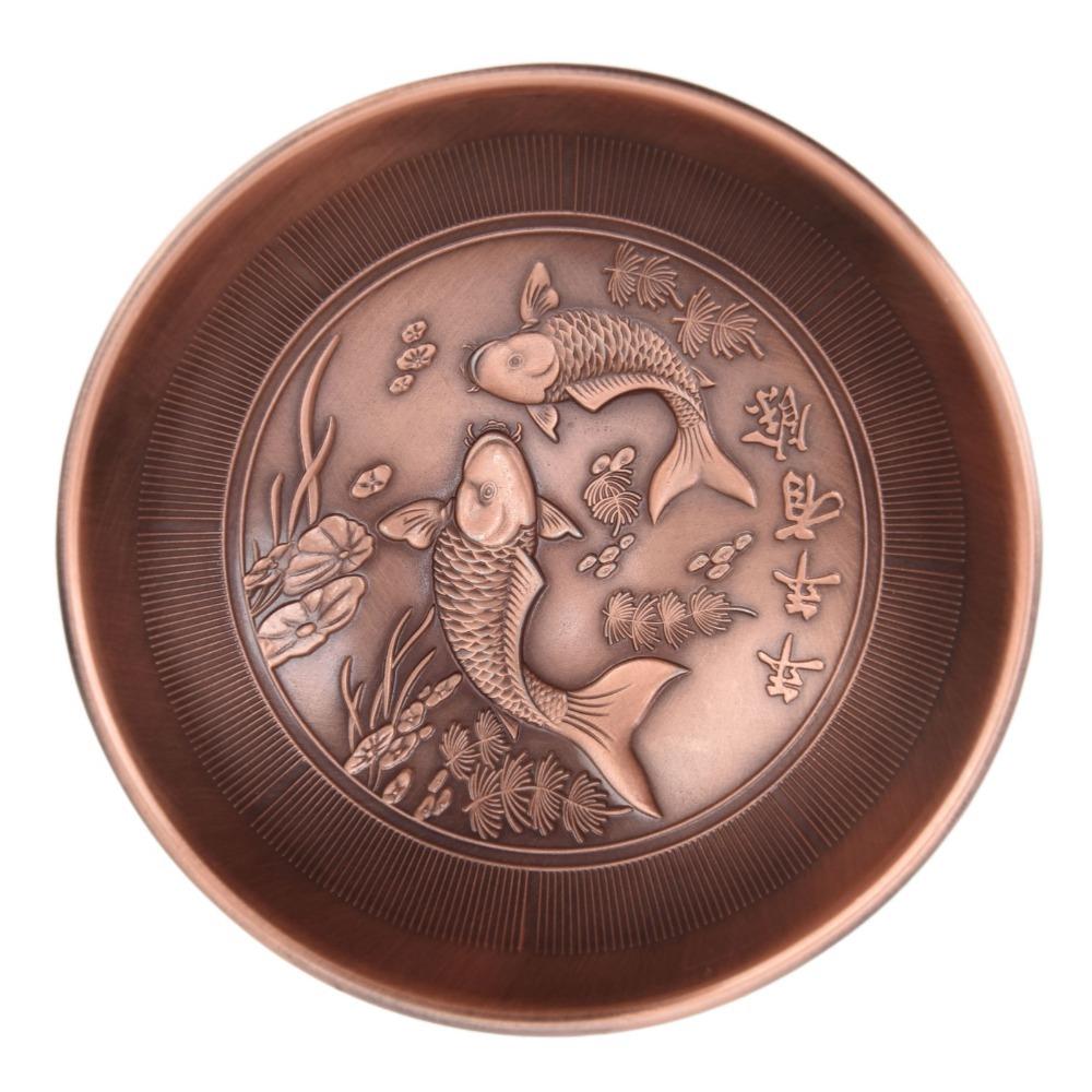 

Double Fish Incense Holder Vintage Aroma Stove Decorative Incense Burner Prayer Use Copper