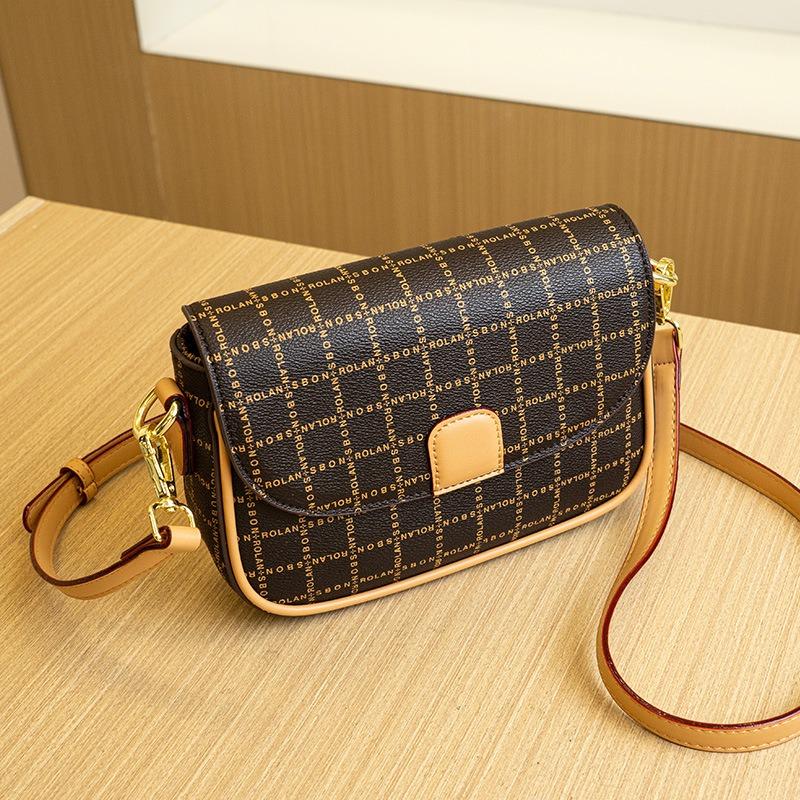 New fashion niche casual simple small square bag high-end plaid single shoulder messenger women's bag