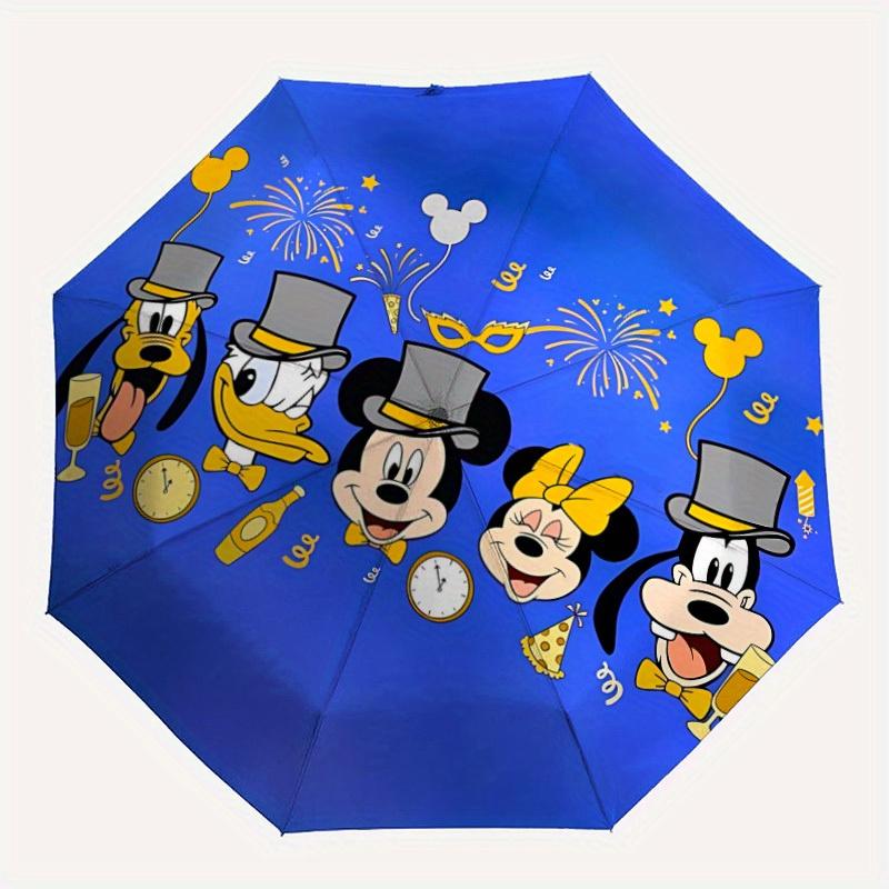 1pc Disney Celebration Automatic Umbrella 8-Bone Design Compact Gear for Outdoor Travel,Perfect Gift for Friends  Birthdays yy250813033