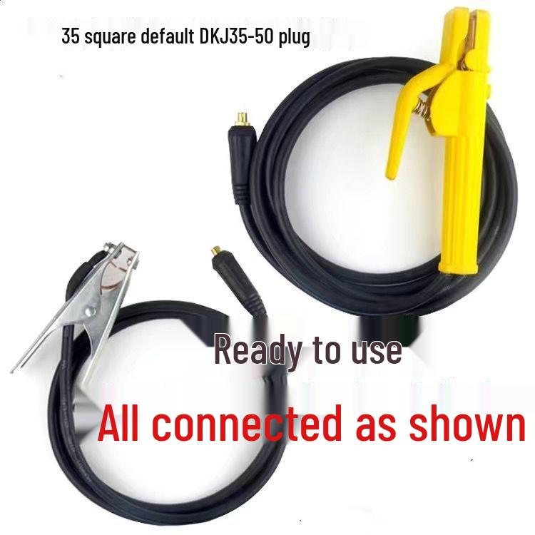 Electric Welding Machine Set: Includes Welding Wire & Ground Wire (16, 25, 35, 50, 70 Sq Mm) - National Standard for Home Use