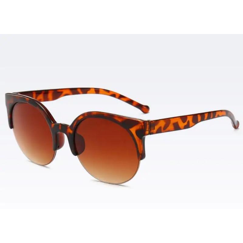 

Женские солнцезащитные очки «кошачий глаз» в стиле ретро, ​​дизайнерские супер круглые винтажные очки для очков из поликарбоната UV4, очки для взрослых, 60 мм MULTI