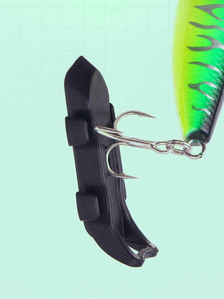 Magnetic Fixed Lure Jig Hooks Holder with Rubber Rings Automatic Fishing Rod Hook Keeper Prevent Scratching for Fishing Rod Tool