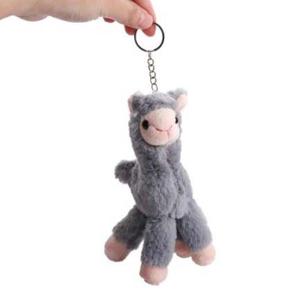Handmade Backpack Accessory Sheep Key Ring Alpaca Keychain Animal Keyring Stuffed Toy Keychain