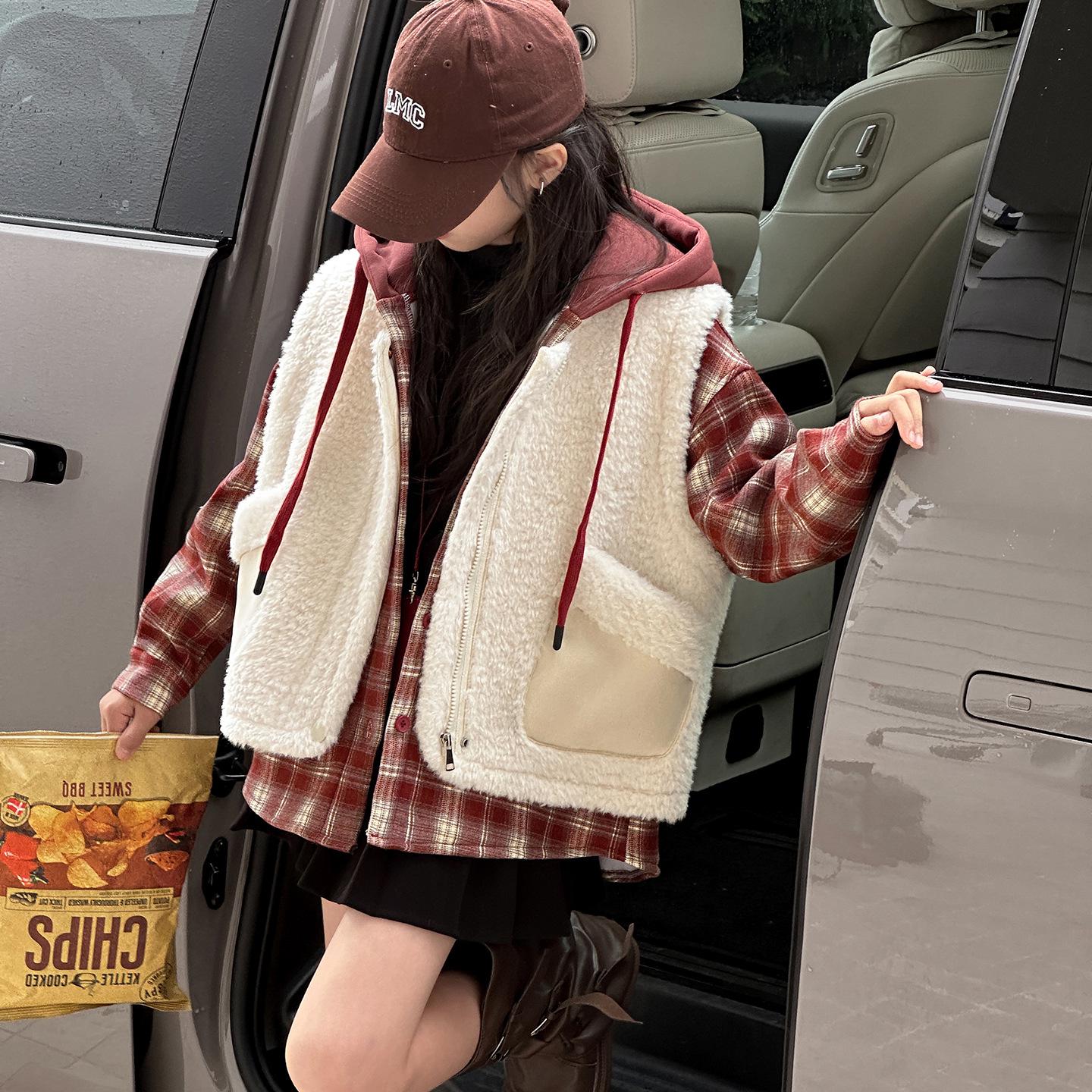 

Модный теплый жилет для девочек в корейском стиле – Коллекция Осень/Зима 2025 170 cm