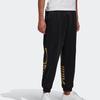 Adidas Originals Trefoil Gráfico Metálico Punho Calças de Treino de Tricô Respirável Masculino Parte Inferior Preto FS7325