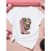 European Size Sloth with Pink Ribbon Women's Plus Size Sports Short Sleeve T-Shirt