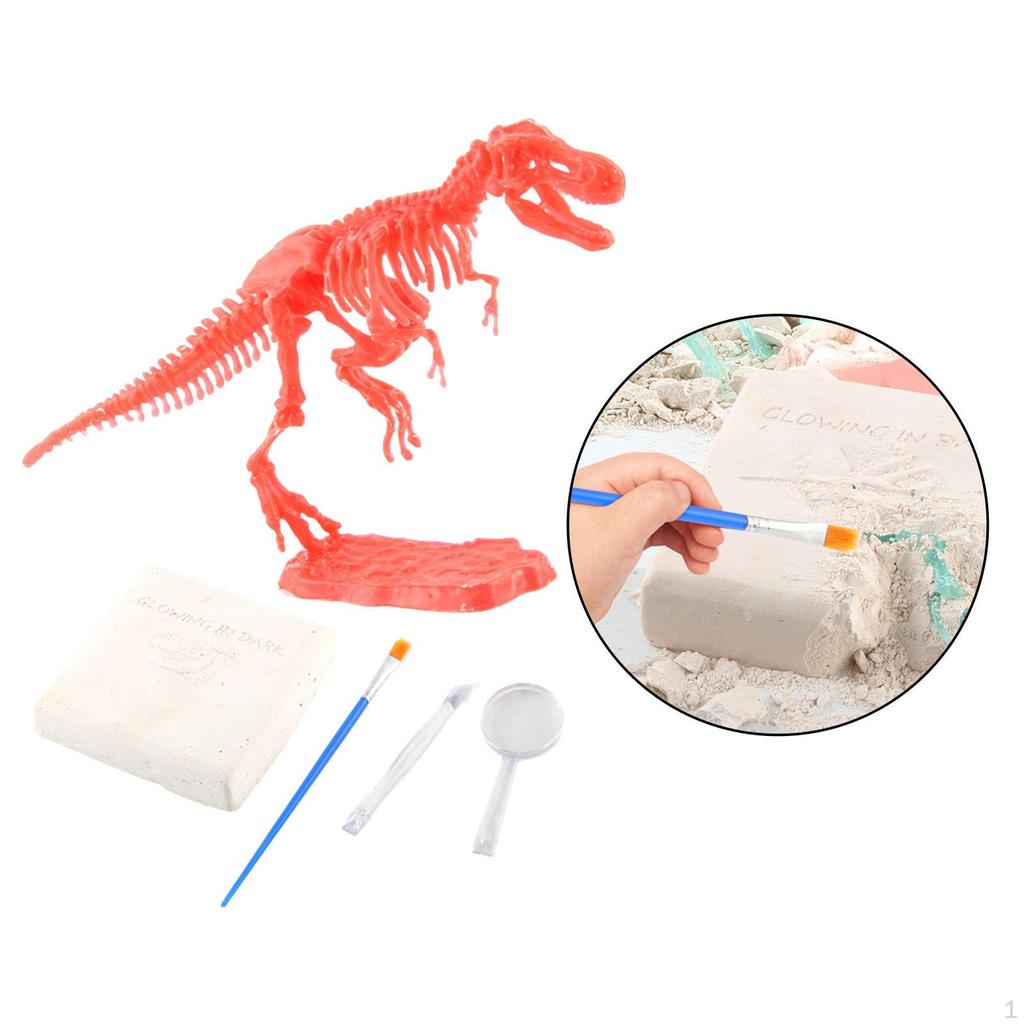 3 Dinosaur Digging Kit for Paleontology Dino Skeleton Science Educational Toy DIY Puzzles