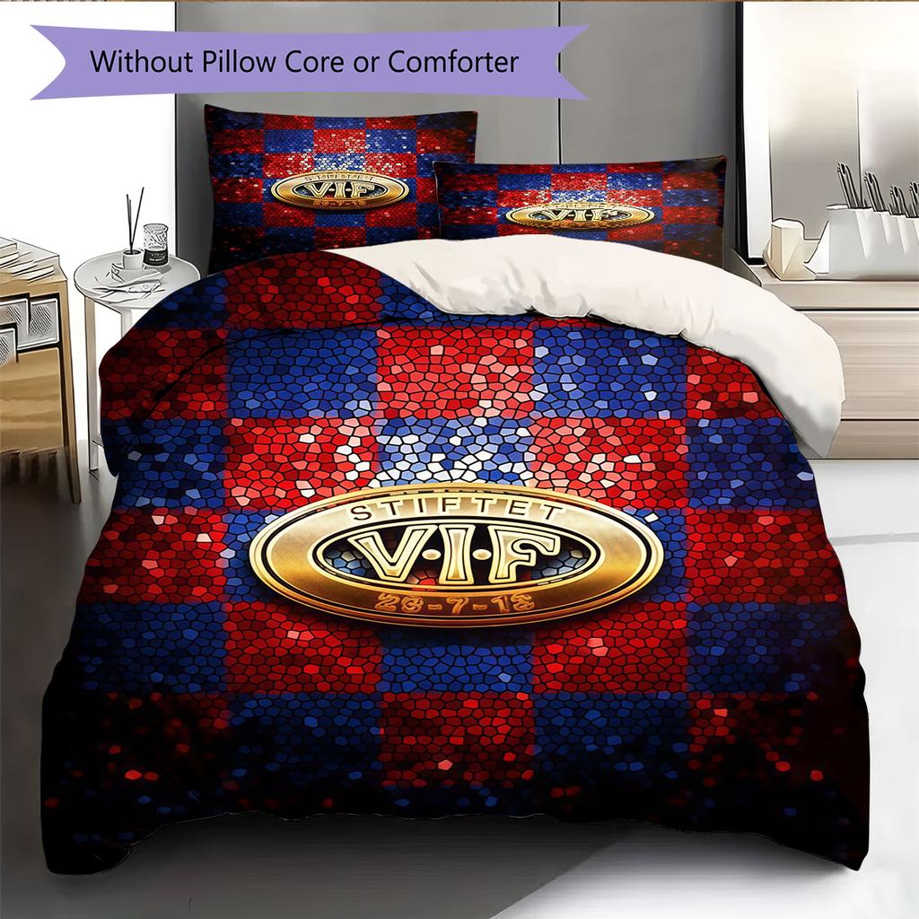 Vålerenga Bedding Quilt Set Quilt Cover Pillowcase Home Decoration Birthday Gift (1 * duvet cover + 2 * pillowcase, without core)