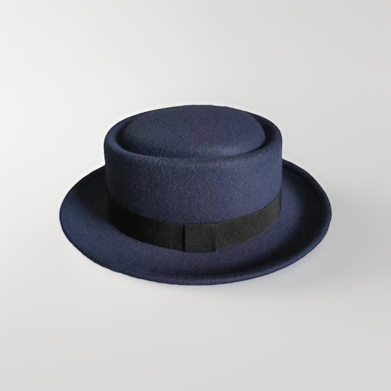 Autumn and Winter New Top Hat, Flat Top Flat Edge European and American Tide Hat, Creative Decorative Hat, Agent To Join