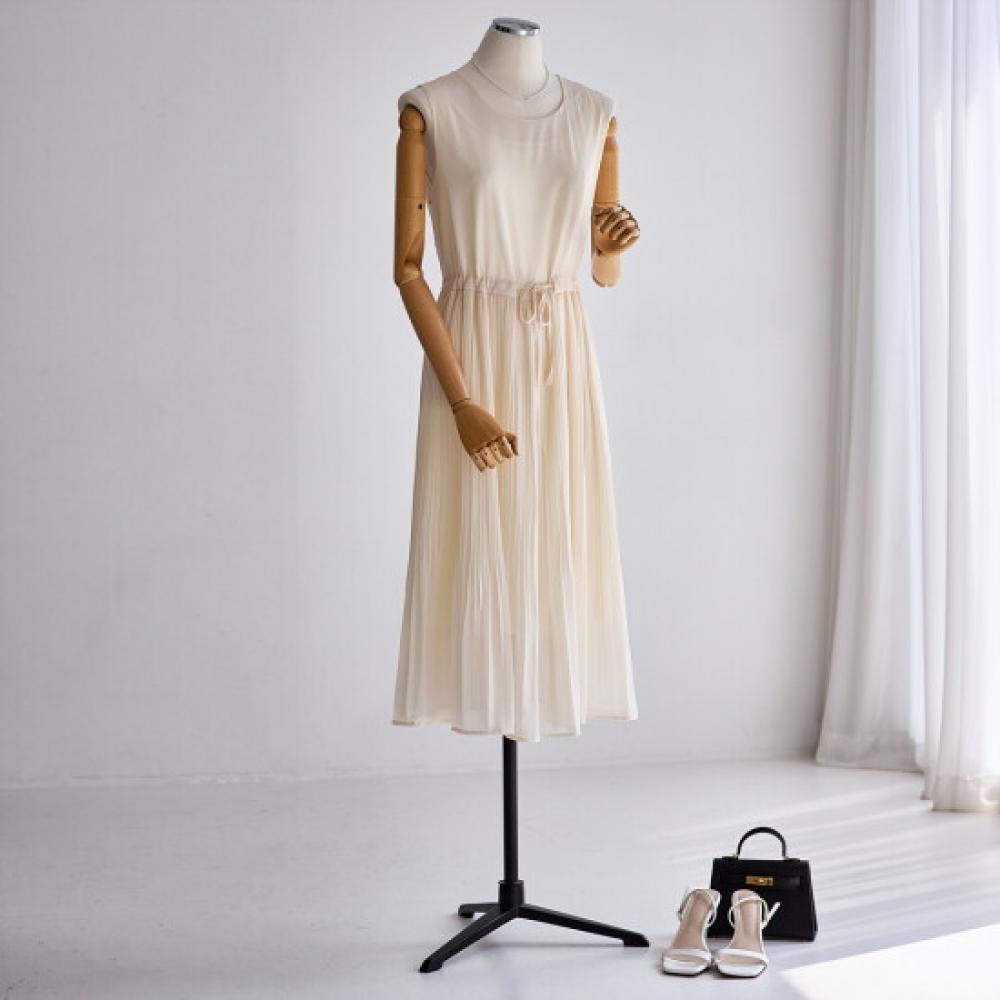 Customable Sleeveless Pleated Layered Dress T2604op020b