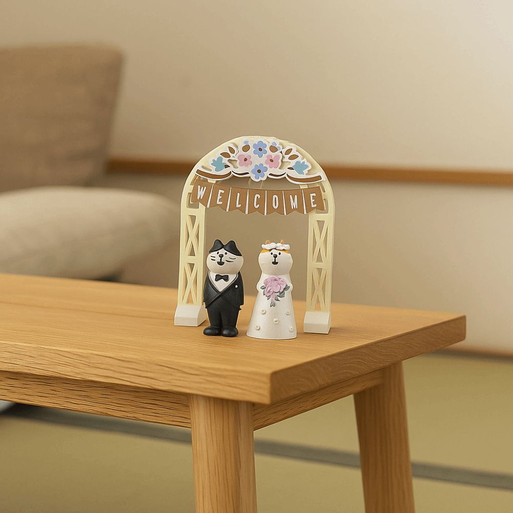 Japanese Style Wedding Ceremony Ornaments DIY Resin Handicraft Ornaments  Cake Decoration