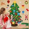 DIY Felt Christmas Tree Ornament Kit New Holiday Craft Decoration for Kids Handmade Xmas Gift Creative Activity Ornaments