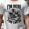 I'm Here For The DJ Shattered Vinyl Record Graphic T-Shirt, Retro Music Lover Tee