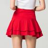 Spring High Waist Solid Double Layer Mini Cake Skirt Summer Party Streetwear Plus Size M-4Xl